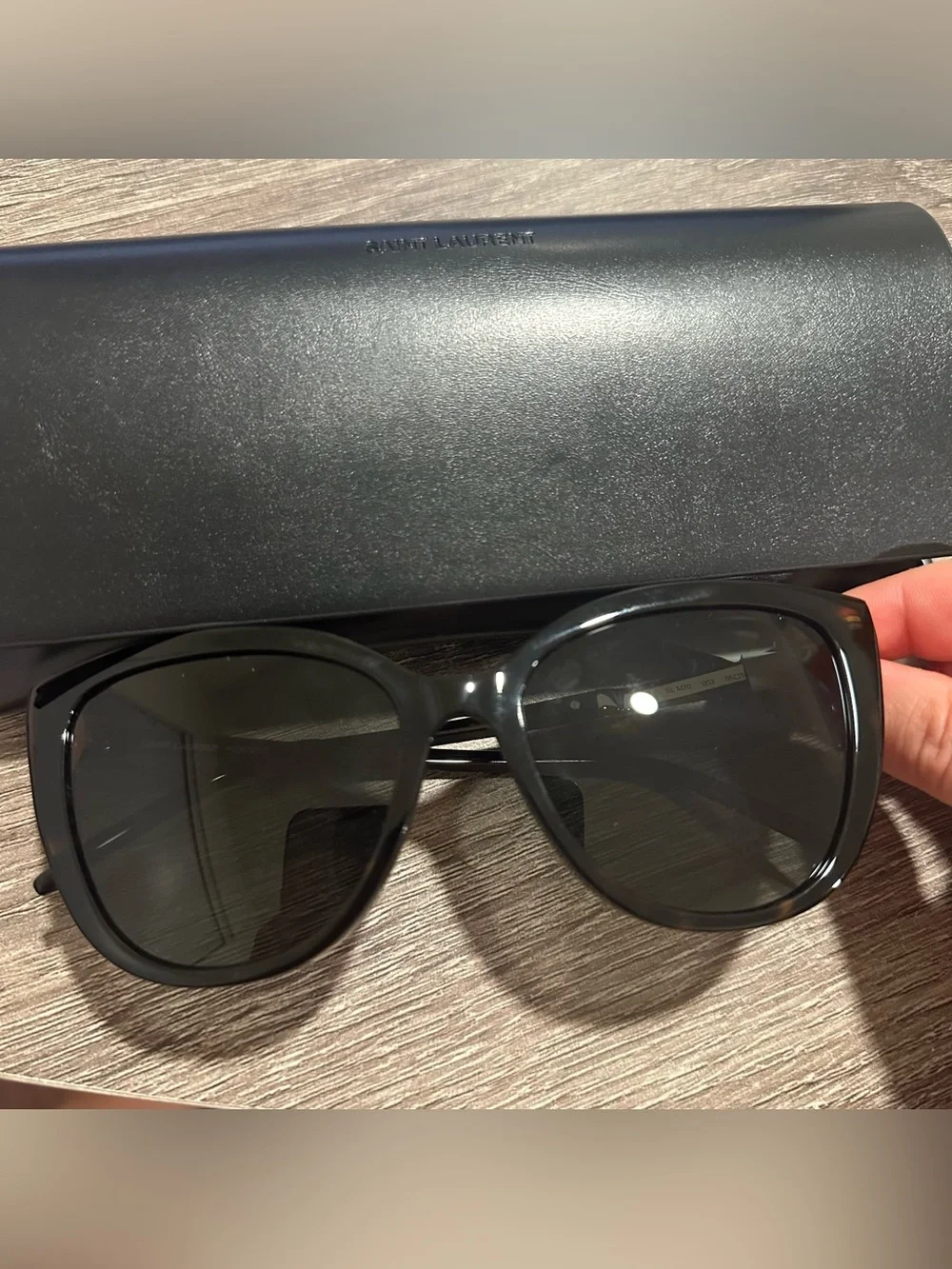 Saint Laurent Sunglasses Women’s Havana Silver Grey Lens 55 mm